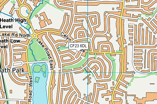 CF23 6DL map - OS VectorMap District (Ordnance Survey) CF23 6DL map - OS VectorMap District (Ordnance Survey)