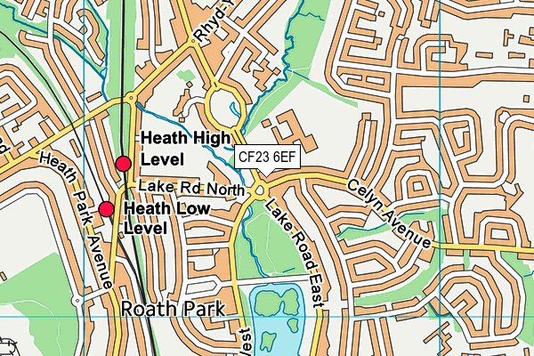 CF23 6EF map - OS VectorMap District (Ordnance Survey) CF23 6EF map - OS VectorMap District (Ordnance Survey)