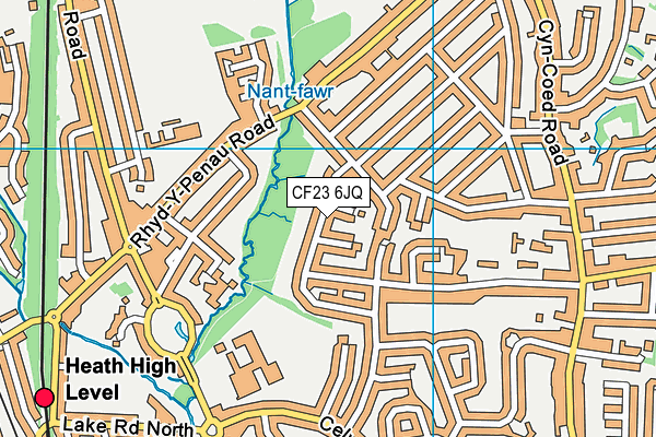 CF23 6JQ map - OS VectorMap District (Ordnance Survey) CF23 6JQ map - OS VectorMap District (Ordnance Survey)