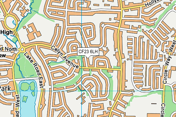 CF23 6LH map - OS VectorMap District (Ordnance Survey) CF23 6LH map - OS VectorMap District (Ordnance Survey)