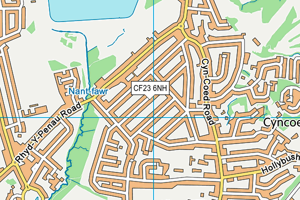 CF23 6NH map - OS VectorMap District (Ordnance Survey) CF23 6NH map - OS VectorMap District (Ordnance Survey)