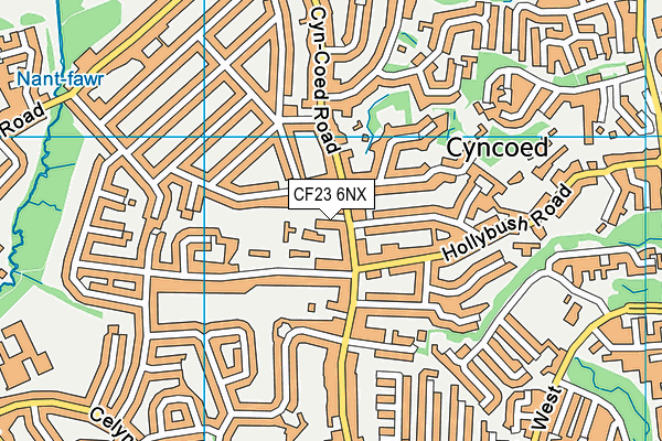 CF23 6NX map - OS VectorMap District (Ordnance Survey) CF23 6NX map - OS VectorMap District (Ordnance Survey)