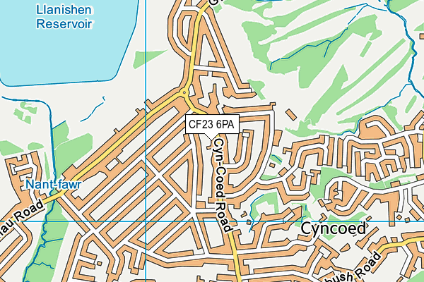 CF23 6PA map - OS VectorMap District (Ordnance Survey) CF23 6PA map - OS VectorMap District (Ordnance Survey)