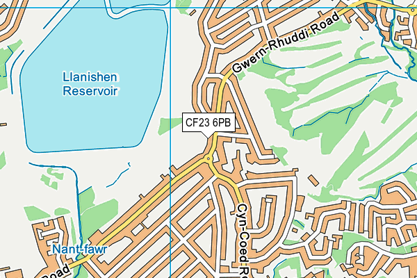 CF23 6PB map - OS VectorMap District (Ordnance Survey) CF23 6PB map - OS VectorMap District (Ordnance Survey)