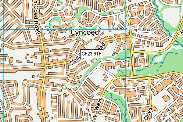CF23 6TF map - OS VectorMap District (Ordnance Survey) CF23 6TF map - OS VectorMap District (Ordnance Survey)
