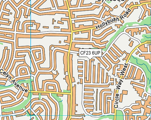 CF23 6UP map - OS VectorMap District (Ordnance Survey) CF23 6UP map - OS VectorMap District (Ordnance Survey)