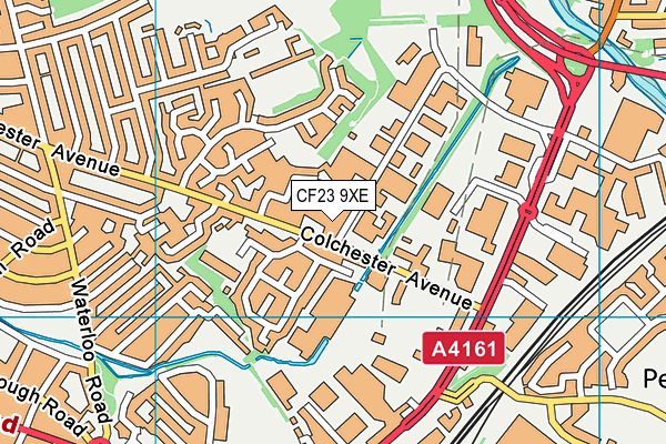 CF23 9XE map - OS VectorMap District (Ordnance Survey) CF23 9XE map - OS VectorMap District (Ordnance Survey)