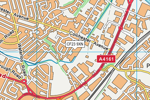 CF23 9XN map - OS VectorMap District (Ordnance Survey)