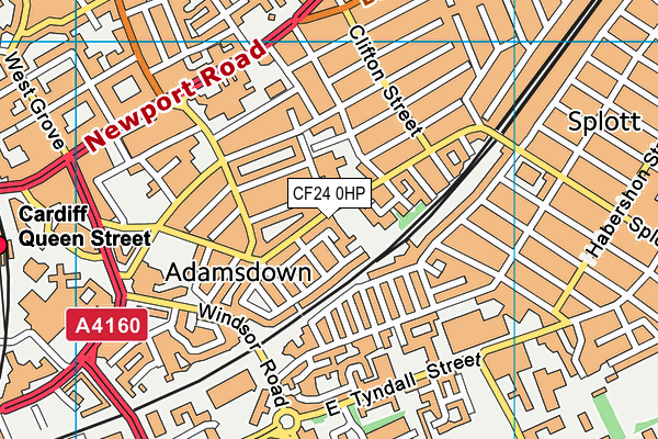 CF24 0HP map - OS VectorMap District (Ordnance Survey) CF24 0HP map - OS VectorMap District (Ordnance Survey)