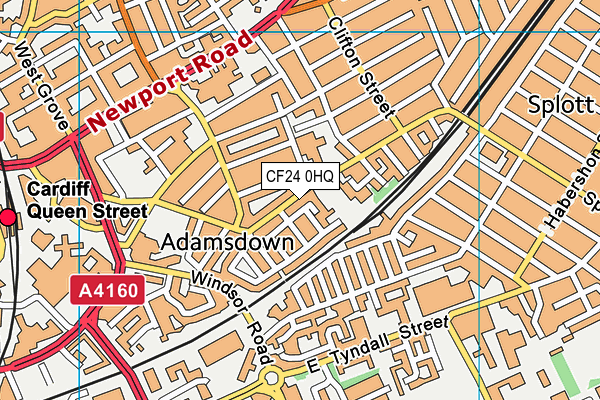 CF24 0HQ map - OS VectorMap District (Ordnance Survey) CF24 0HQ map - OS VectorMap District (Ordnance Survey)
