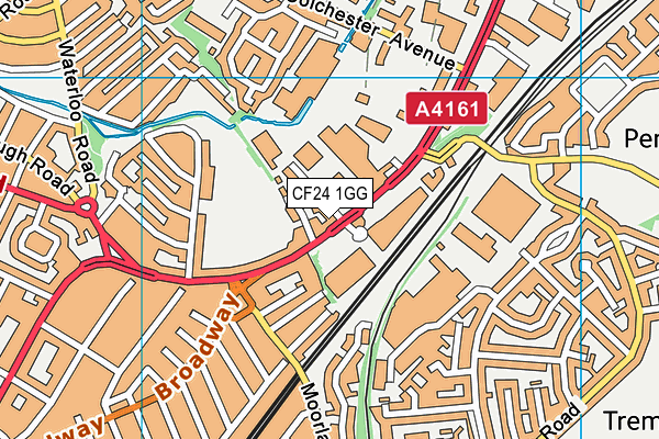 CF24 1GG map - OS VectorMap District (Ordnance Survey) CF24 1GG map - OS VectorMap District (Ordnance Survey)