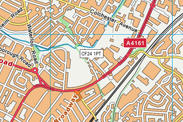 CF24 1PT map - OS VectorMap District (Ordnance Survey) CF24 1PT map - OS VectorMap District (Ordnance Survey)