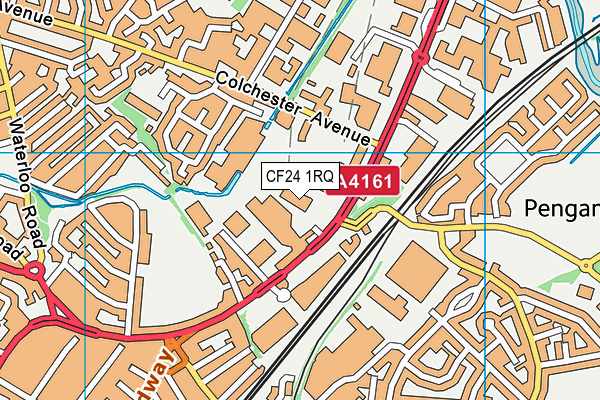 CF24 1RQ map - OS VectorMap District (Ordnance Survey) CF24 1RQ map - OS VectorMap District (Ordnance Survey)