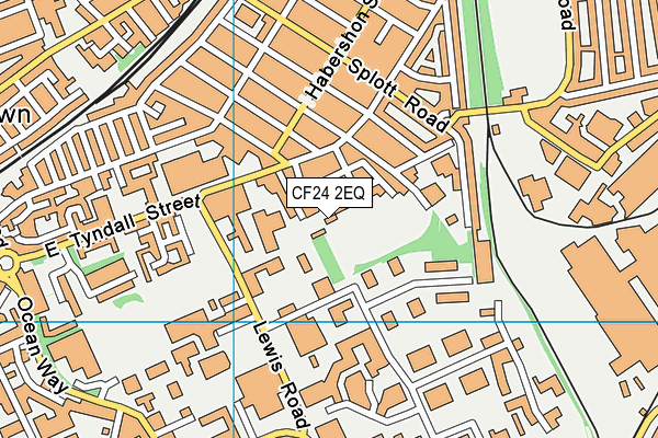 CF24 2EQ map - OS VectorMap District (Ordnance Survey) CF24 2EQ map - OS VectorMap District (Ordnance Survey)