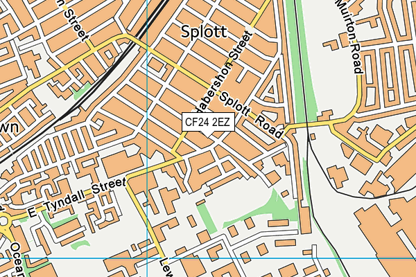 CF24 2EZ map - OS VectorMap District (Ordnance Survey) CF24 2EZ map - OS VectorMap District (Ordnance Survey)