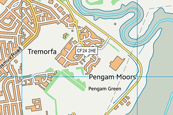 CF24 2HE map - OS VectorMap District (Ordnance Survey) CF24 2HE map - OS VectorMap District (Ordnance Survey)