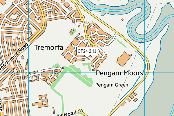 CF24 2HJ map - OS VectorMap District (Ordnance Survey) CF24 2HJ map - OS VectorMap District (Ordnance Survey)