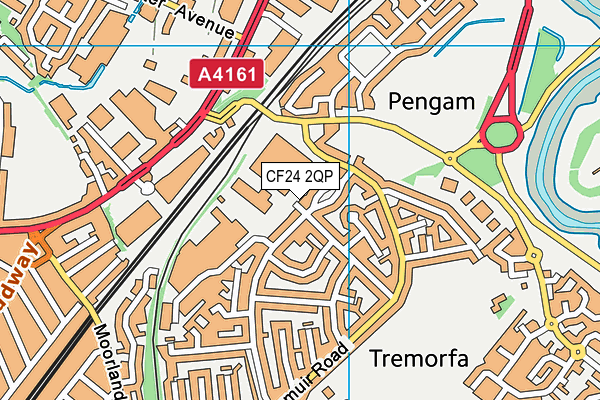 CF24 2QP map - OS VectorMap District (Ordnance Survey) CF24 2QP map - OS VectorMap District (Ordnance Survey)