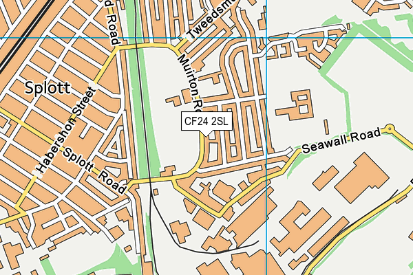 CF24 2SL map - OS VectorMap District (Ordnance Survey) CF24 2SL map - OS VectorMap District (Ordnance Survey)