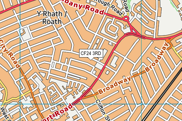 CF24 3RD map - OS VectorMap District (Ordnance Survey) CF24 3RD map - OS VectorMap District (Ordnance Survey)