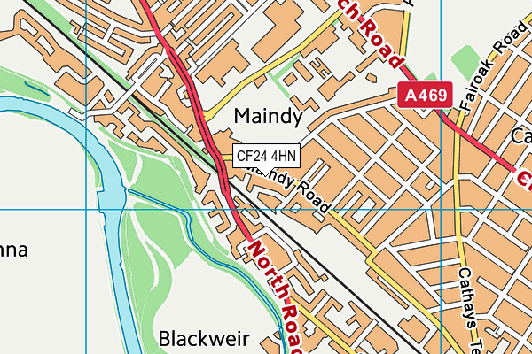 CF24 4HN map - OS VectorMap District (Ordnance Survey) CF24 4HN map - OS VectorMap District (Ordnance Survey)