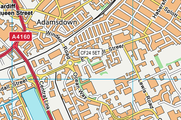 CF24 5ET map - OS VectorMap District (Ordnance Survey) CF24 5ET map - OS VectorMap District (Ordnance Survey)