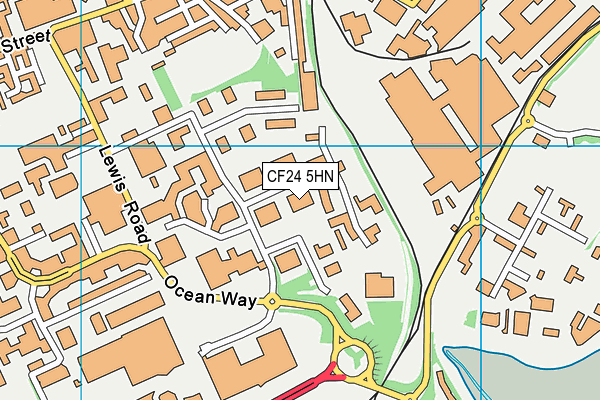 CF24 5HN map - OS VectorMap District (Ordnance Survey) CF24 5HN map - OS VectorMap District (Ordnance Survey)