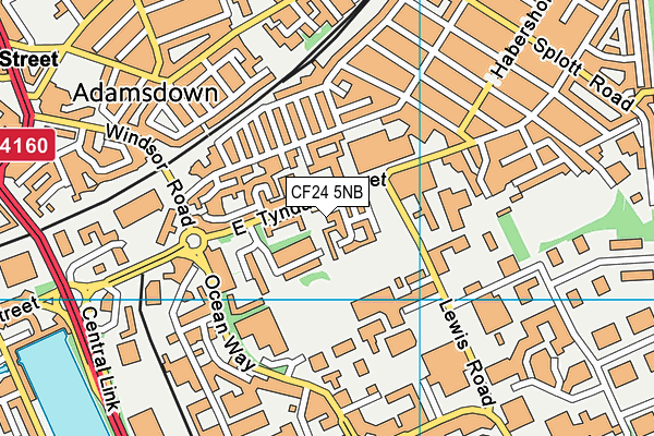 CF24 5NB map - OS VectorMap District (Ordnance Survey) CF24 5NB map - OS VectorMap District (Ordnance Survey)
