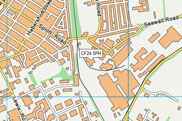 CF24 5PH map - OS VectorMap District (Ordnance Survey) CF24 5PH map - OS VectorMap District (Ordnance Survey)