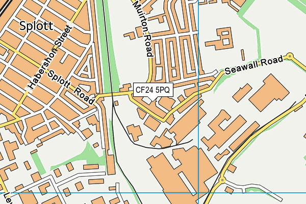 CF24 5PQ map - OS VectorMap District (Ordnance Survey) CF24 5PQ map - OS VectorMap District (Ordnance Survey)