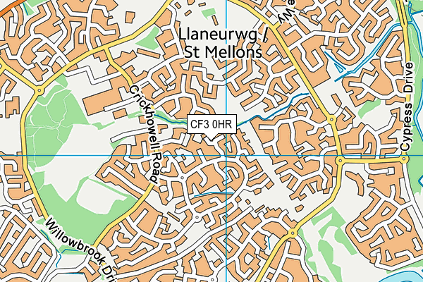 CF3 0HR map - OS VectorMap District (Ordnance Survey) CF3 0HR map - OS VectorMap District (Ordnance Survey)