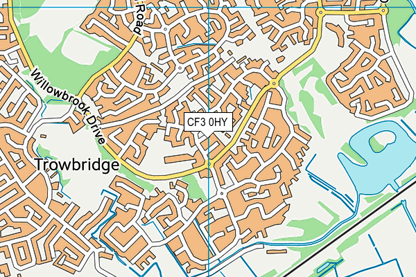 CF3 0HY map - OS VectorMap District (Ordnance Survey) CF3 0HY map - OS VectorMap District (Ordnance Survey)