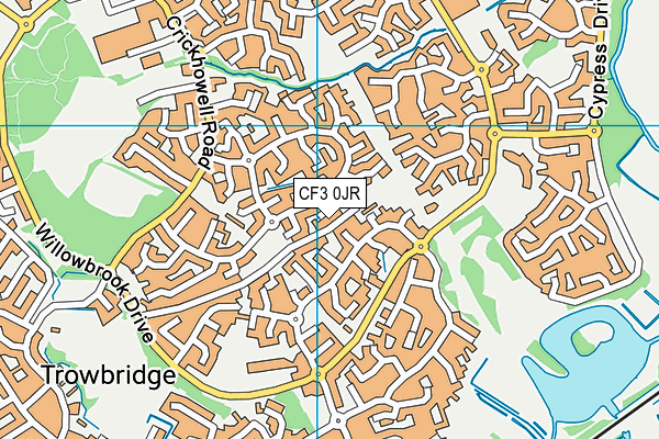CF3 0JR map - OS VectorMap District (Ordnance Survey) CF3 0JR map - OS VectorMap District (Ordnance Survey)