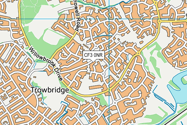 CF3 0NR map - OS VectorMap District (Ordnance Survey) CF3 0NR map - OS VectorMap District (Ordnance Survey)
