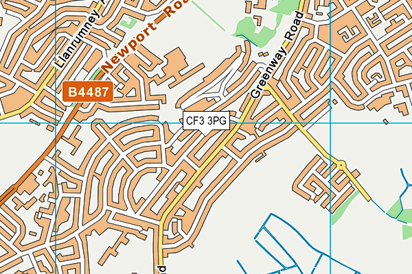 CF3 3PG map - OS VectorMap District (Ordnance Survey) CF3 3PG map - OS VectorMap District (Ordnance Survey)
