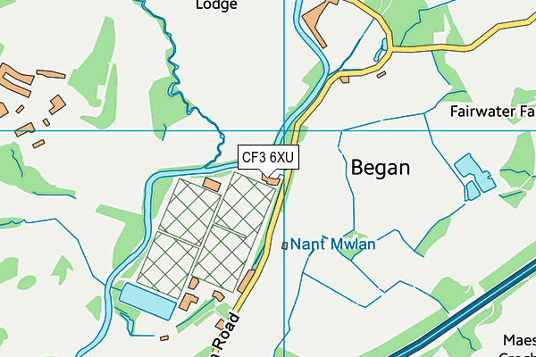 CF3 6XU map - OS VectorMap District (Ordnance Survey) CF3 6XU map - OS VectorMap District (Ordnance Survey)