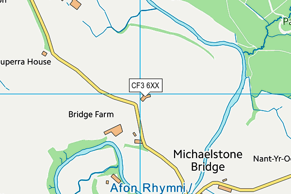CF3 6XX map - OS VectorMap District (Ordnance Survey) CF3 6XX map - OS VectorMap District (Ordnance Survey)