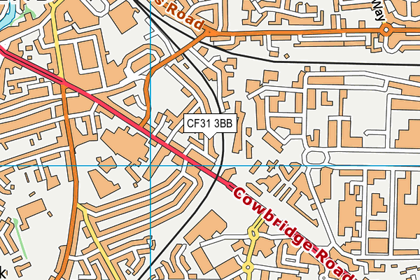 CF31 3BB map - OS VectorMap District (Ordnance Survey) CF31 3BB map - OS VectorMap District (Ordnance Survey)