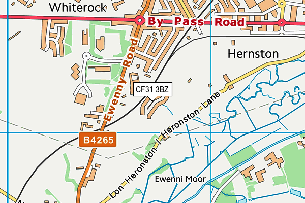 CF31 3BZ map - OS VectorMap District (Ordnance Survey) CF31 3BZ map - OS VectorMap District (Ordnance Survey)