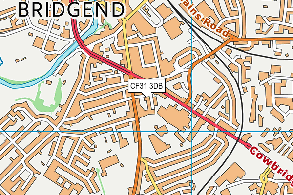 CF31 3DB map - OS VectorMap District (Ordnance Survey) CF31 3DB map - OS VectorMap District (Ordnance Survey)