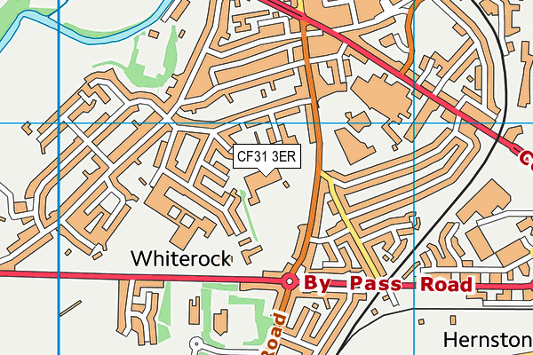 CF31 3ER map - OS VectorMap District (Ordnance Survey) CF31 3ER map - OS VectorMap District (Ordnance Survey)