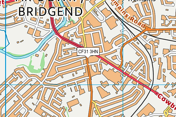 CF31 3HN map - OS VectorMap District (Ordnance Survey)