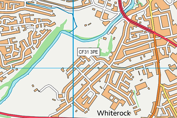 CF31 3PE map - OS VectorMap District (Ordnance Survey) CF31 3PE map - OS VectorMap District (Ordnance Survey)