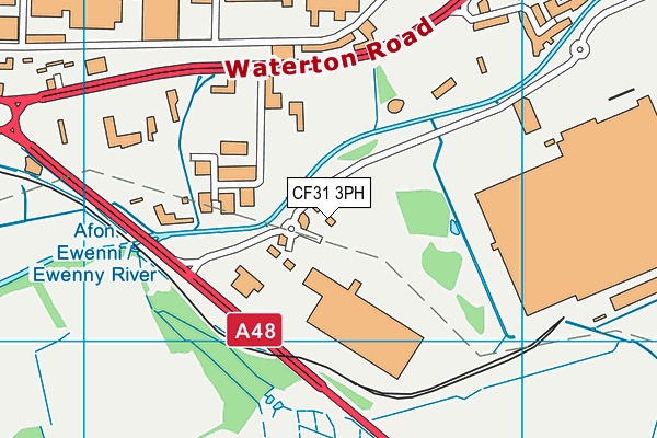 CF31 3PH map - OS VectorMap District (Ordnance Survey) CF31 3PH map - OS VectorMap District (Ordnance Survey)