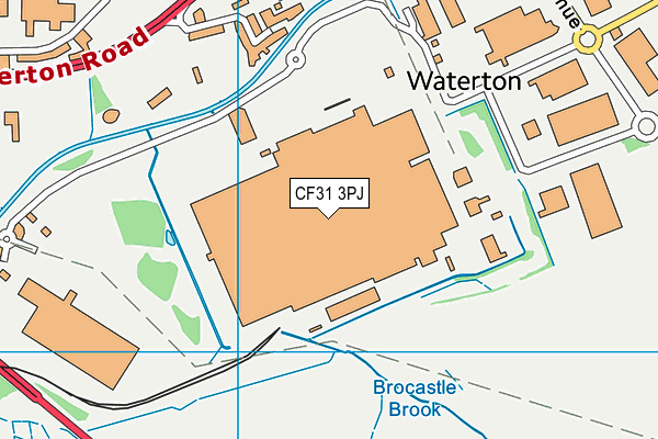 CF31 3PJ map - OS VectorMap District (Ordnance Survey) CF31 3PJ map - OS VectorMap District (Ordnance Survey)