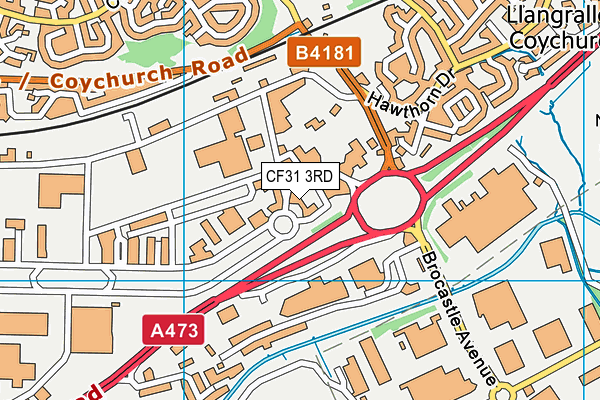 CF31 3RD map - OS VectorMap District (Ordnance Survey) CF31 3RD map - OS VectorMap District (Ordnance Survey)