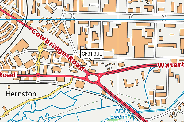 CF31 3UL map - OS VectorMap District (Ordnance Survey) CF31 3UL map - OS VectorMap District (Ordnance Survey)