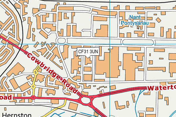 CF31 3UN map - OS VectorMap District (Ordnance Survey) CF31 3UN map - OS VectorMap District (Ordnance Survey)