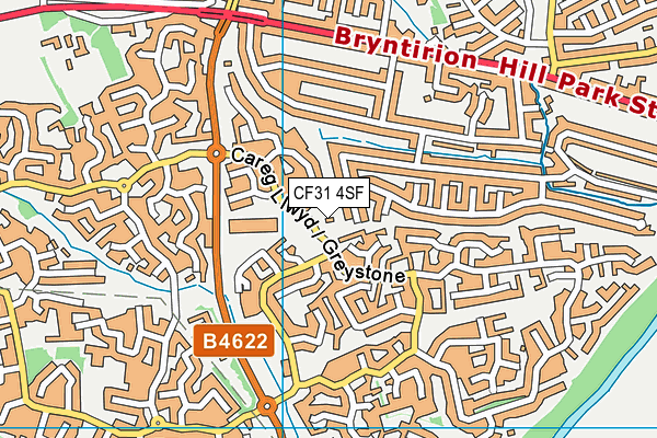 CF31 4SF map - OS VectorMap District (Ordnance Survey) CF31 4SF map - OS VectorMap District (Ordnance Survey)