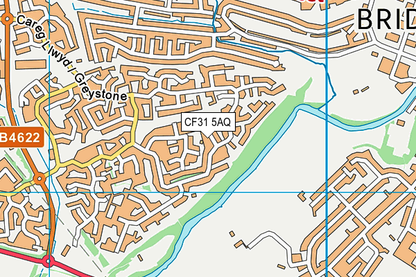 CF31 5AQ map - OS VectorMap District (Ordnance Survey) CF31 5AQ map - OS VectorMap District (Ordnance Survey)